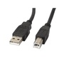 Lanberg 1,8m USB-A 2.0 apa - USB-B apa fekete kábel