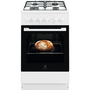 Electrolux LKG500000W fehér, szabadonálló, gáz, főzőzóna: 4, sütő:51L, grill, tűzhely