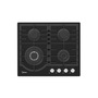 Midea MG60096TGB-HR fekete, beépíthető, gáz, főzőzóna: 4 +1 wok égőfej, beépíthető méret: 56cm, főzőlap