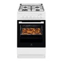 Electrolux LKK560000W fehér, szabadonálló, gáz, kombinált, főzőzóna: 4, sütő:58L, grill, tűzhely