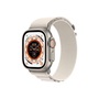Apple Watch Ultra Cellular (49mm) ezüst titánium tok, fehér alpesi pánt (M) okosóra