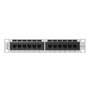 Lanberg PPU5-9012-S 10" 1U 12port Cat.5e UTP árnyékolatlan szürke patch panel