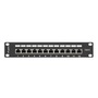 Lanberg PPF6-9012-B 10" 1U 12port Cat.6 FTP árnyékolt fekete patch panel