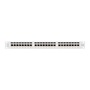 Lanberg PPSA-1024-S 19" 1U 24port Cat.6A FTP árnyékolt szürke patch panel