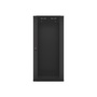 Lanberg WF01-6427-10B 19" 27U SZÉL:600mm MÉLY:450mm MAG:1307mm lapraszerelt üvegajtós fekete fali rack szekrény