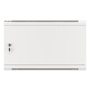 Lanberg WF01-6406-00S 19" 6U SZÉL:600mm MÉLY:450mm MAG:600mm lapraszerelt fémajtós szürke fali rack szekrény