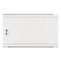 Lanberg WF01-6606-00S 19" 6U SZÉL:600mm MÉLY:600mm MAG:379mm lapraszerelt fémajtós szürke fali rack szekrény