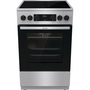 Gorenje GECS5C70XA inox, szabadonálló, kerámialapos, elektromos, főzőzóna: 4, sütő:70L, grill, tűzhely