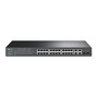 TP-Link TL-SL2428P JetStream 24x 10/100FE PoE+ LAN, 2xGbE RJ45/SFP Combo port menedzselhető PoE+ switch