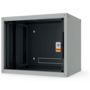 Legrand EVO4U6045 19" 4U SZÉL:600 MÉLY:450 MAG:270 szürke egyrészes, üvegajtós komplett fali rack szekrény Evoline