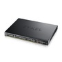 ZyXEL XGS2220-54HP 48xGbE PoE LAN 2x10mG RJ45 PoE LAN (600W) 4x10GbE SFP+ port L3 menedzselhető PoE switch