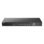 D-Link DXS-1210-12SC/E 10x 10GbE SFP+ 2x 10GbE SFP+/10G Base-T combo port L2 smart menedzselhető switch