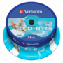 VERBATIM 43439 CD-R 700MB/52x/nyomtatható felület/egyszer írható CD 25db/csomag