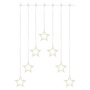 Emos DCGW14 67x125cm kül-beltéri meleg fehér 7 csillag LED karácsonyi fényfüggöny
