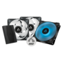 Arctic P12 PWM PST RGB 120mm 3db fekete ventilátor + controller