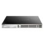 D-Link DGS-3130-30PS/E 24xGbE PoE LAN 2x10GbE LAN 4xSFP+ port L3 menedzselhető PoE switch