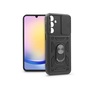 Haffner HF259180 Samsung Galaxy A25 5G Slide Armor fekete ütésálló hátlap gyűrűvel és kameravédővel