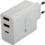 Canyon CNE-CHA08 univerzális hálózati töltő adapter fehér (QC)