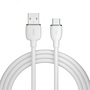 AVAX CB620 CREAMY+ USB A-Type C 2.4A, 1,5m fehér-rózsaarany gyorstöltő kábel