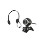 Trust Exis Pack 640x480 mikrofonos fekete fejhallgató + webkamera
