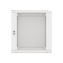 Lanberg WF01-6612-10S 19" 12U SZÉL:600mm MÉLY:600mm MAG:645mm lapraszerelt üvegajtós szürke fali rack szekrény