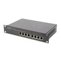 DIGITUS DN-95317 10" 8x GbE Lan Poe (80W) nem menedzselhető Switch