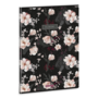 Ars Una Flowery Black 24 (5374) A4 extra kapcsos kockás füzet