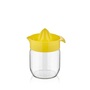 IRIS C-00136 Fresia citromfacsaró üveg tárolóval 425ml, narancs vagy citromsárga színű