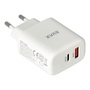 AVAX CH360 SPEEDY 65W GaN USB A (QC)+Type C (PD3.0) fehér hálózati töltő