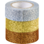 Heyda Gold-Silver 3 db glitteres ragasztószalag