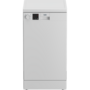 Beko DVS05024W fehér, programok száma: 5, keskeny szabadonálló, 10 terítékes mosogatógép