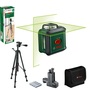 Bosch 0603663E07 UniversalLevel 360 keresztvonalas zöld szintezőlézer + TT 150 állvány + MM 3 univerzális tartóállvány