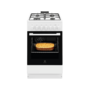 Electrolux LKK520032W fehér, szabadonálló, gáz, kombinált, főzőzóna: 4, sütő:57L, grill, tűzhely