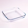 BORCAM négyzetes hőálló üvegedény fogóval 3.200ml, 318*283*60mm