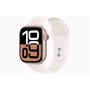 Apple Watch S10 GPS (42mm) rozéarany alumínium tok, lágy rózsaszín sportszíj (S/M) okosóra