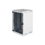 DIGITUS 10"/19" 5/10U Kombinált 350/483mm mély üvegajtós szürke fali rack szekrény