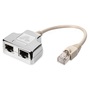 DIGITUS AT-AG CX2 Cat.5e árnyékolt pc-pc RJ45 Y elosztó adapter