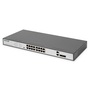 DIGITUS DN-95342-1 16x 10/100Mbps FE Lan port 2x uplink port 2x SFP port PoE 250W nem menedzselhető switch