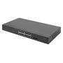 DIGITUS DN-95347-2 16x GbE Lan port 2x uplink port 2x SFP port PoE 250W nem menedzselhető switch