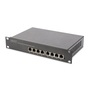 DIGITUS DN-95331 10" 8x GbE Lan port PoE 80W menedzselhető switch