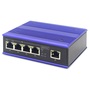 DIGITUS DN-650107 4x 10/100Mbps FE Lan port 1x uplink port PoE 100W nem menedzselhető ipari switch