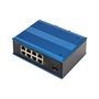 DIGITUS DN-651137 8x GbE Lan port 1x SFP port PoE 200W nem menedzselhető ipari switch