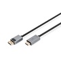 DIGITUS High Speed UHD 4K 3D 30Hz aranyozott 1.2 DisplayPort - HDMI type A kábel 3m