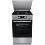 Gorenje GK5C42SH-B Inox, szabadonálló, gáz, kombinált, főzőzóna: 4, sütő:70L, grill, tűzhely