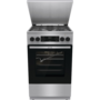 Gorenje GKS5C71XF Inox, szabadonálló, gáz, kombinált, főzőzóna: 4, sütő:70L, grill, tűzhely