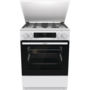 Gorenje GKS6C71WF fehér, szabadonálló, gáz, kombinált, főzőzóna: 4, sütő:71L, grill, tűzhely