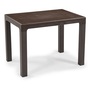 IRIS GF-240BR ECO barna műanyag kerti asztal rattan 70x100cm