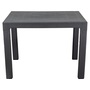IRIS GF-240A ECO antracit műanyag kerti asztal rattan 70x100cm