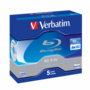 VERBATIM 43748 BD-R 50GB/kétrétegű/6x/fehér-kék írható felület/egyszer írható Blu-Ray 5db/csomag