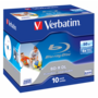 VERBATIM 43736 BD-R 50GB/kétrétegű/6x/nyomtatható felület/egyszer írható Blu-Ray 10db/csomag